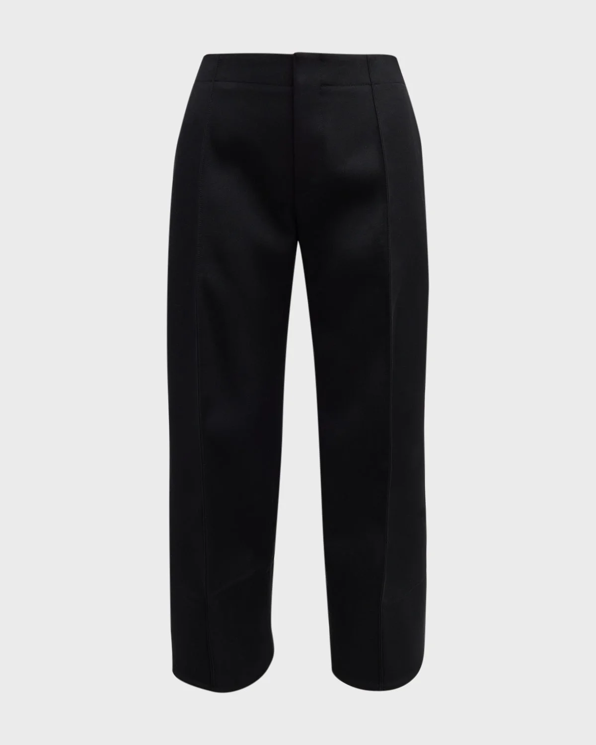 Cropped Wool Flare Pants - 1