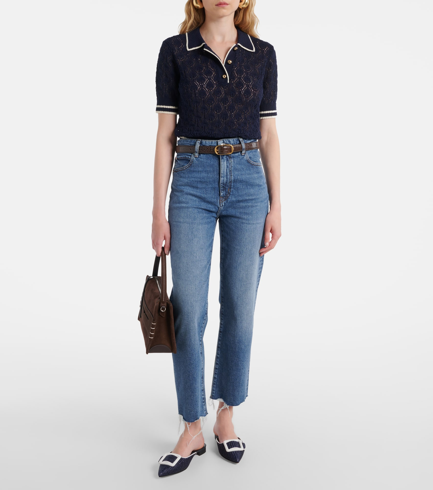 Ruler cropped straight jeans - 2