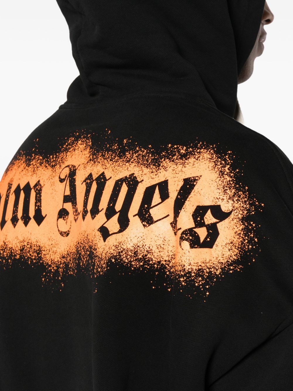 spray-effect hoodie - 5