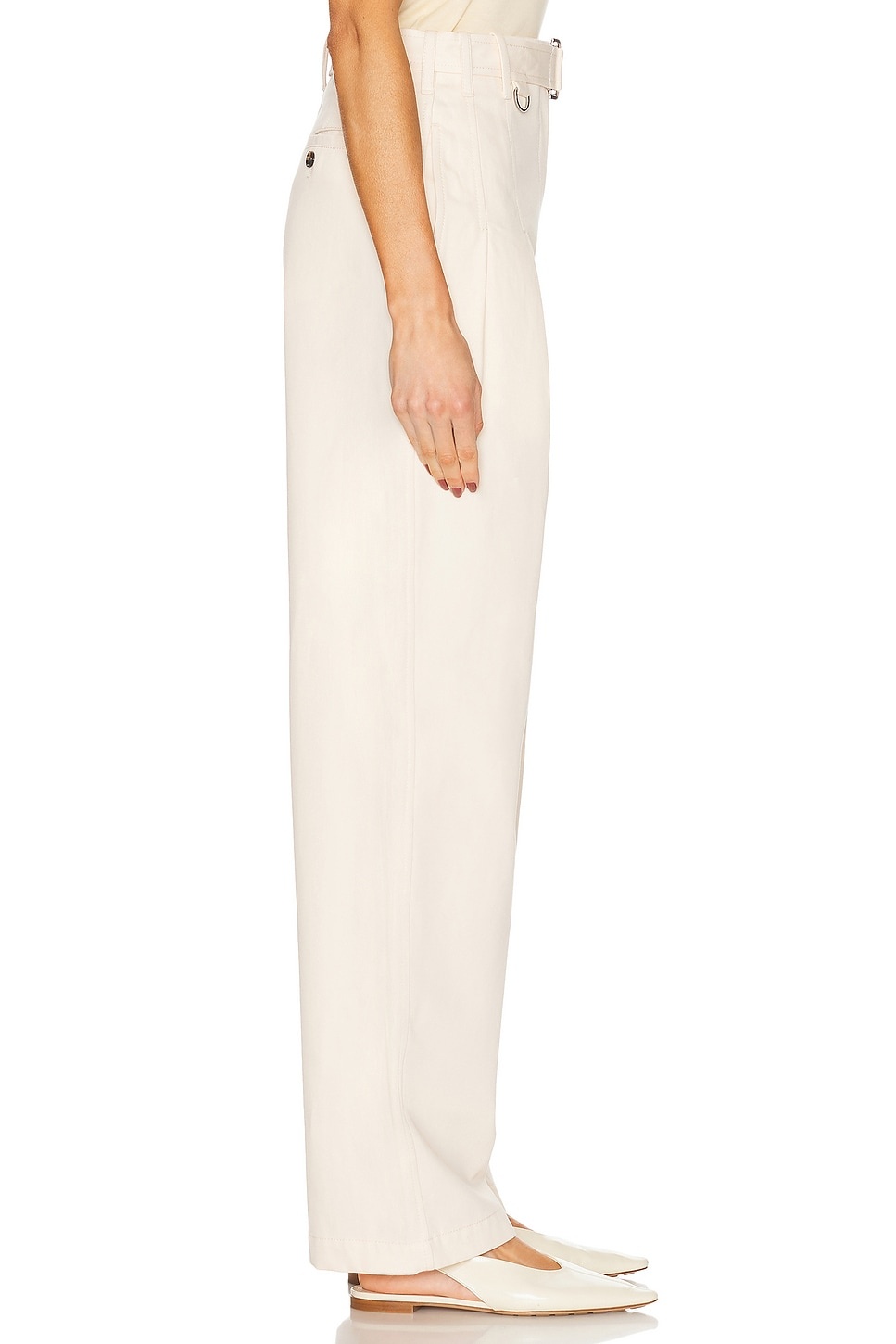 High Waisted Pleated Trouser - 3