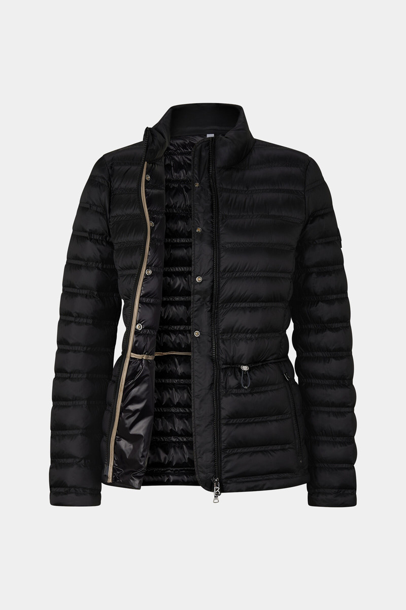 Purple lightweight down jacket in Black 7