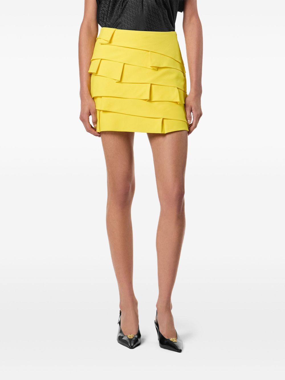 layered ruffled mini skirt - 3