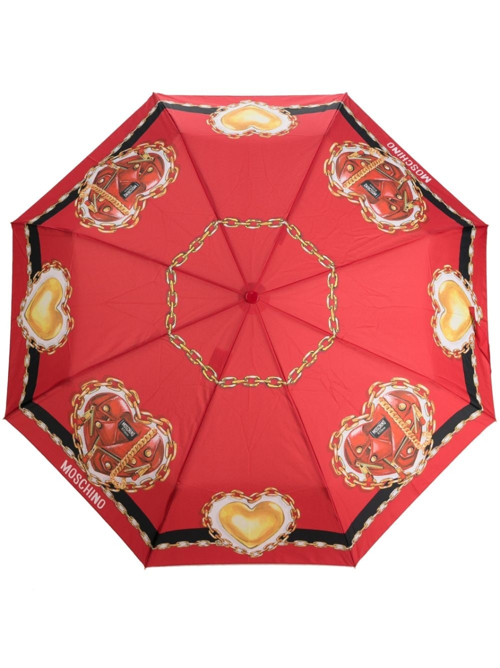 heart-print umbrella - 1