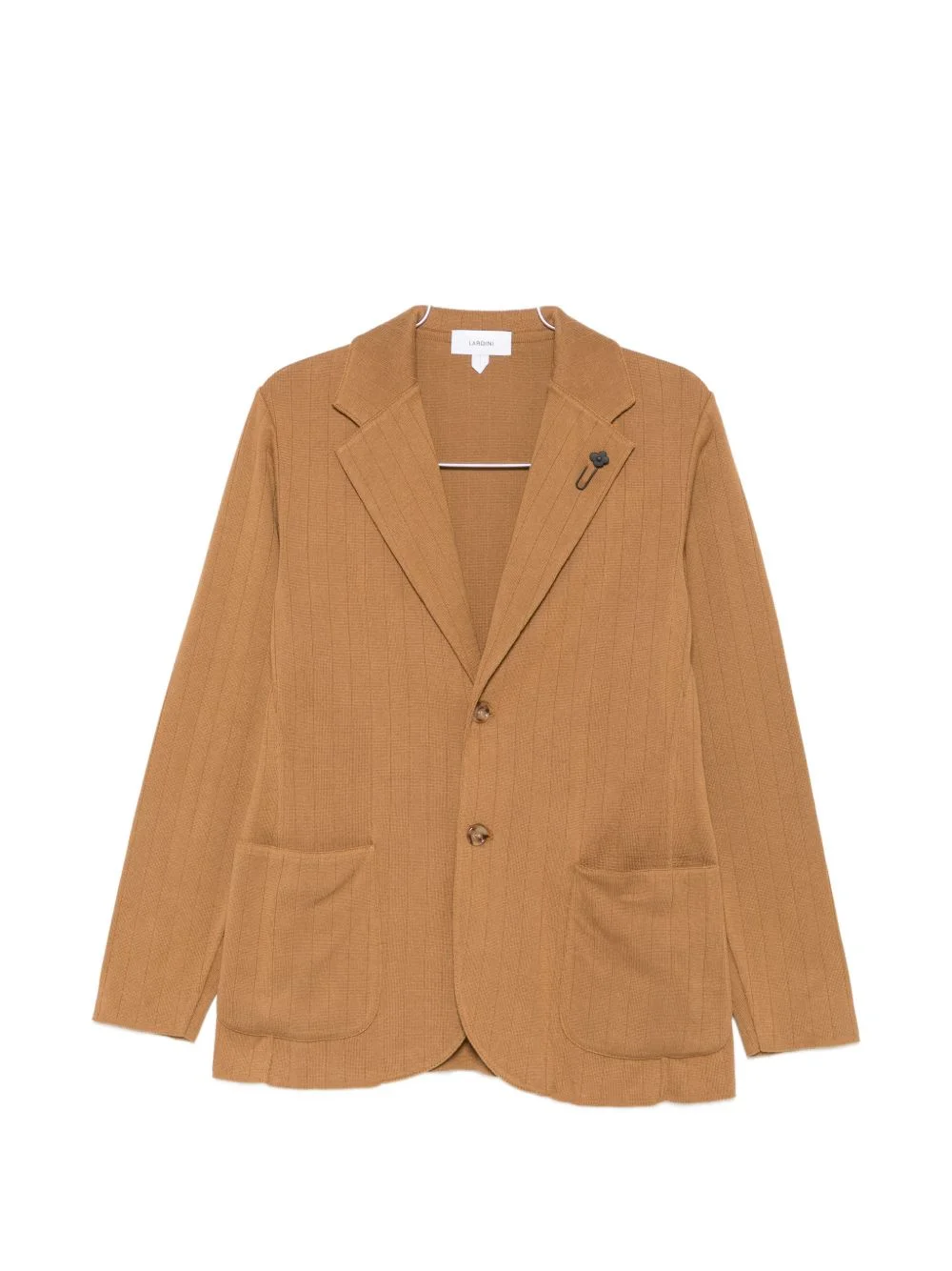 ribbed-knit blazer - 1