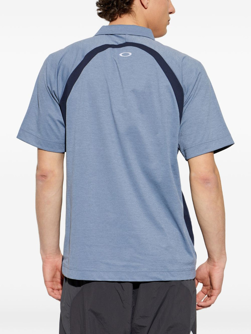 zip detail colour-block polo shirt 4