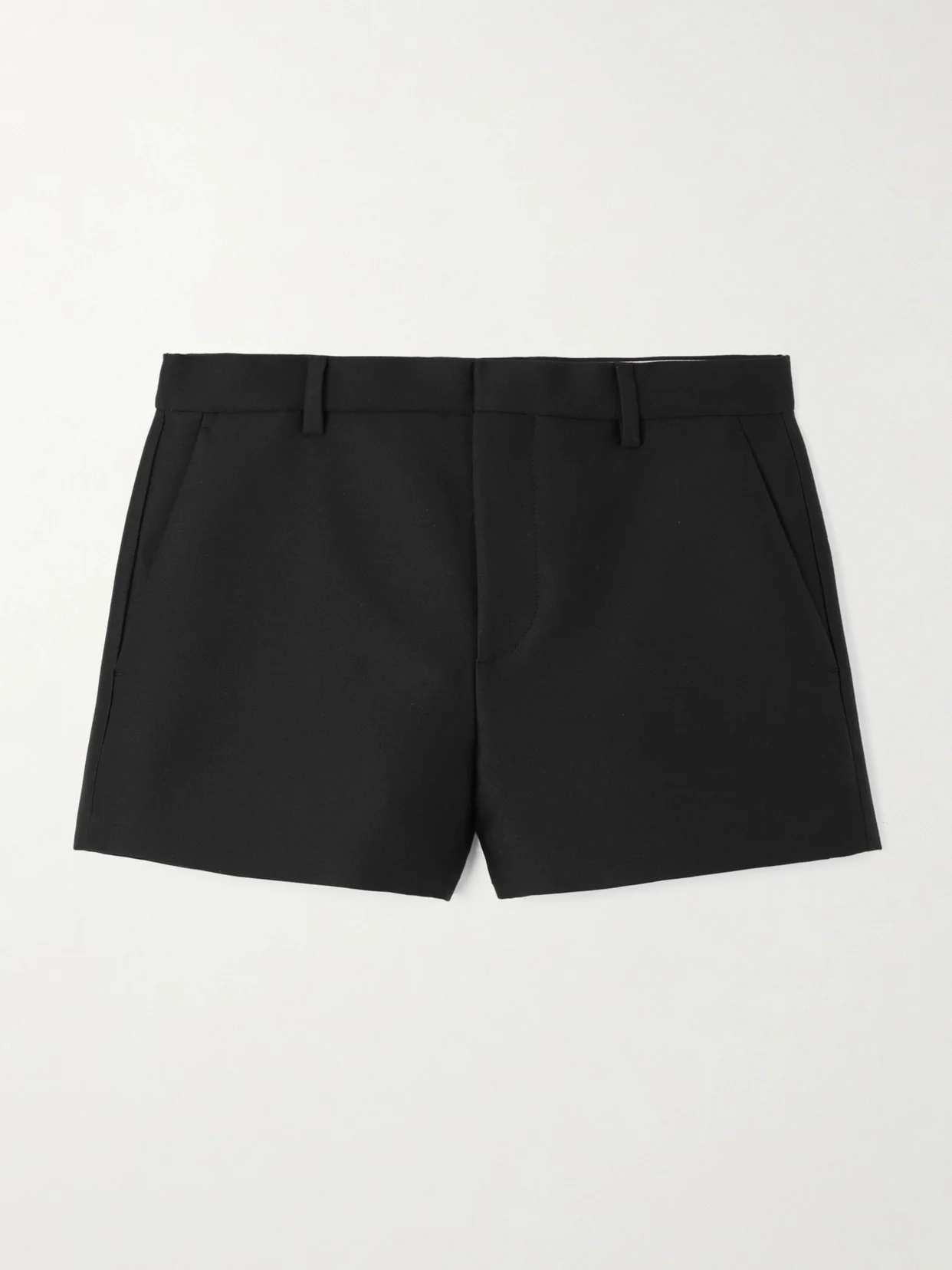 Wool And Silk-blend Crepe Shorts - 1