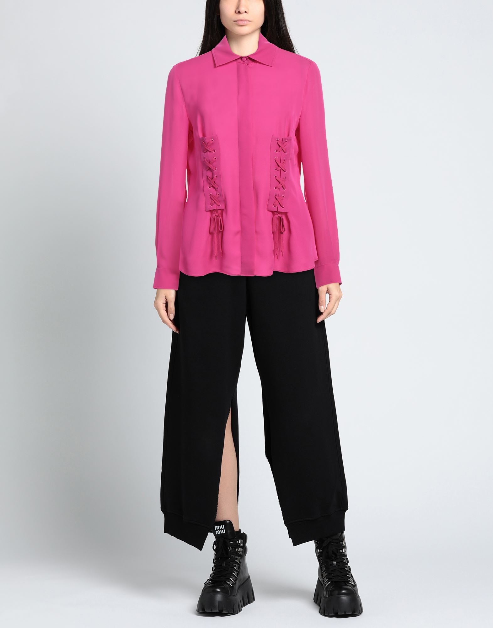 Fuchsia Women's Silk Shirts & Blouses - 2