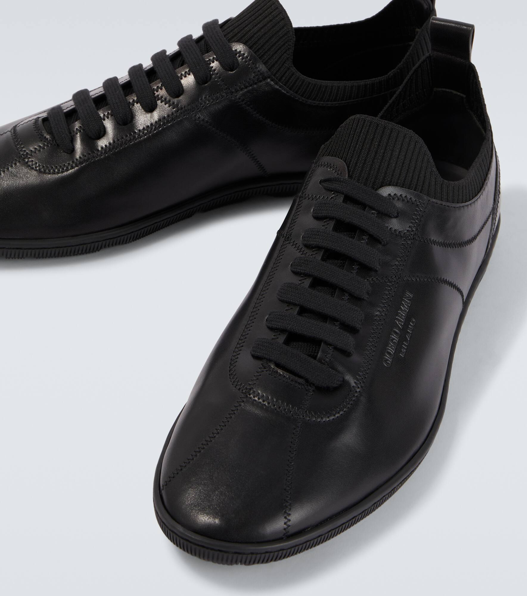 Leather sneakers - 3