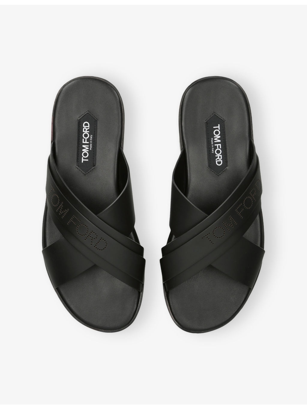 Preston Crossover-Strap Leather Sandals - 2