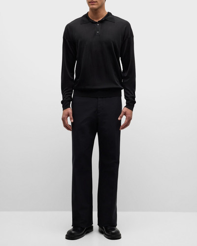 FERRAGAMO Men's Long-Sleeve Polo Shirt outlook