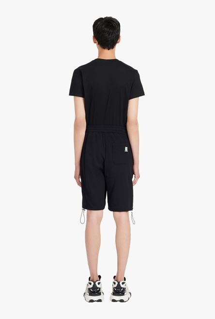 Black cotton shorts - 3