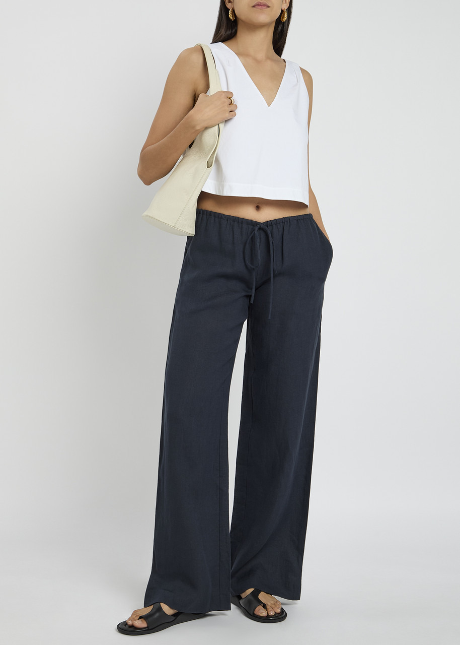 Bec & Bridge Elyce Wide-leg Linen Trousers - 4
