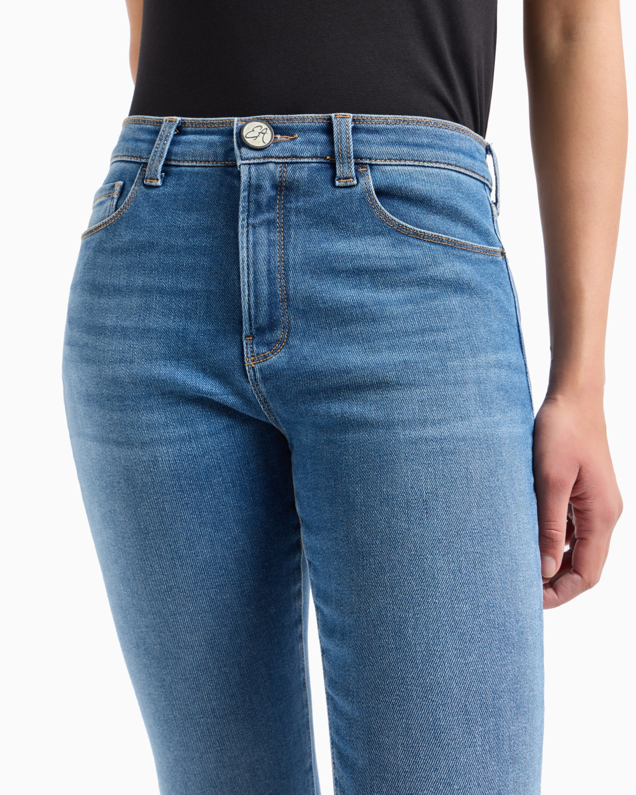 ASV J20 high-waisted super-skinny leg jeans in a worn-look organic stretch denim - 5