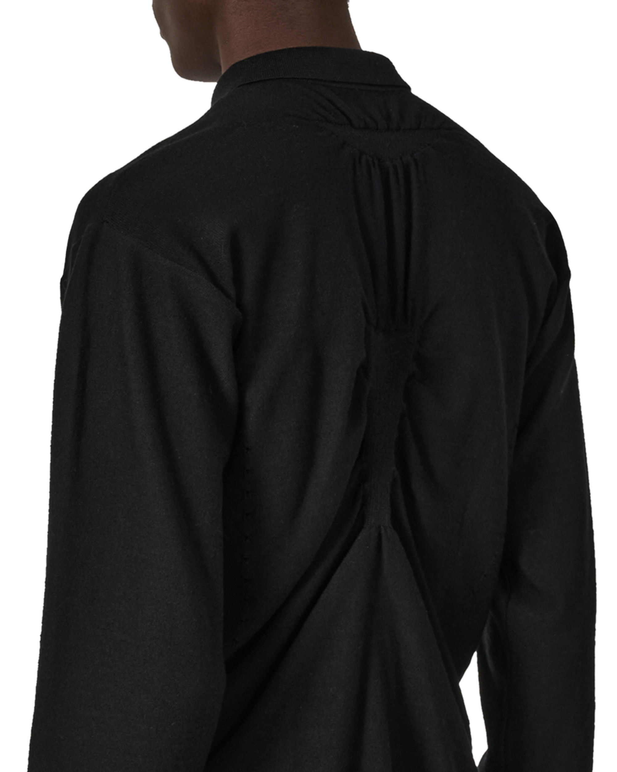 Pinched Wool Knit Polo - 7