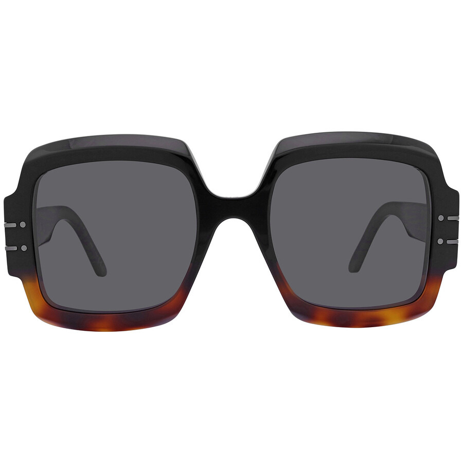 Open Box - Dior DIORSIGNATURE S1U Grey Butterfly Ladies Sunglasses CD40049U 05A 55 - 1