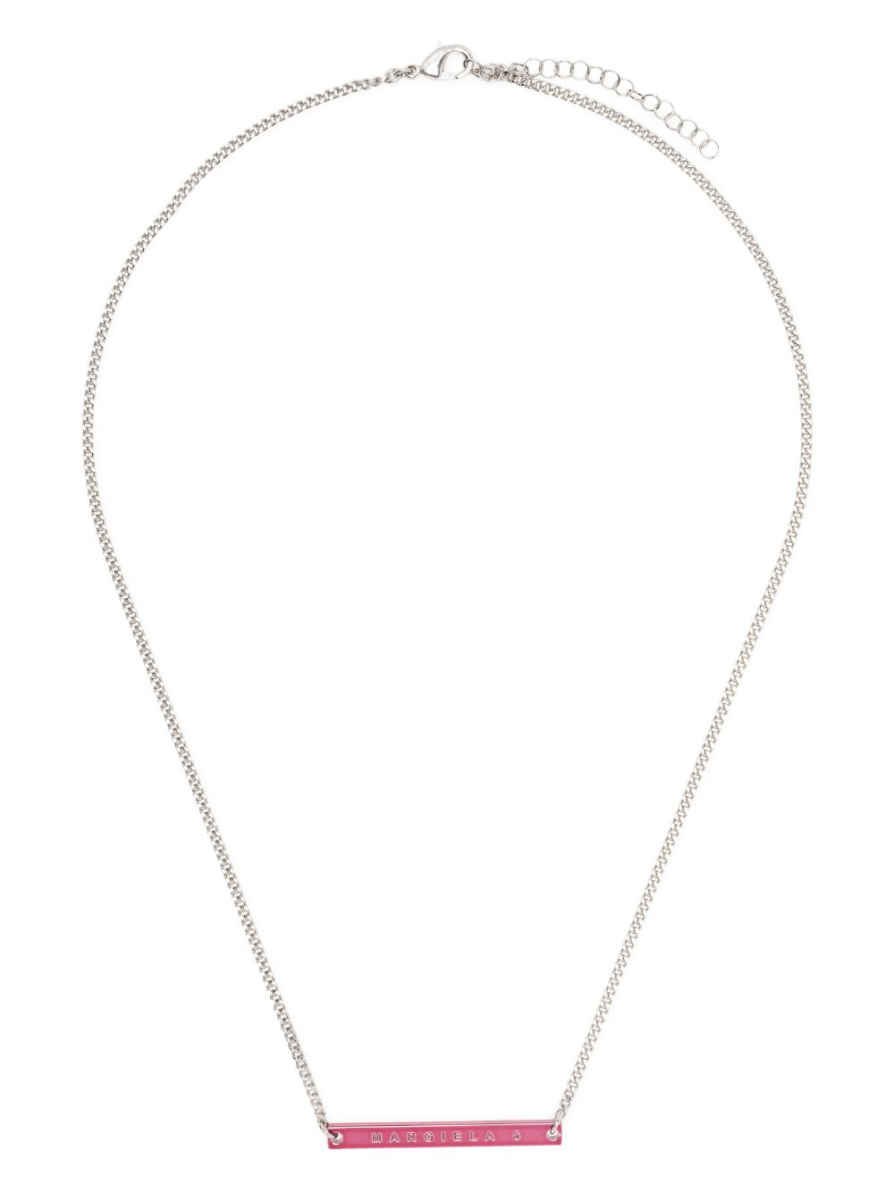 bar logo-engraved necklace - 3