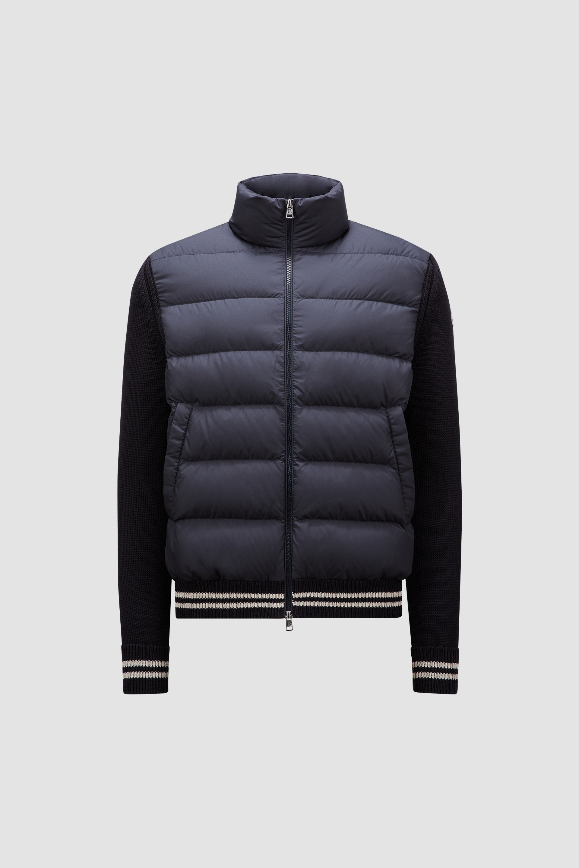 Padded Cotton Cardigan - 1