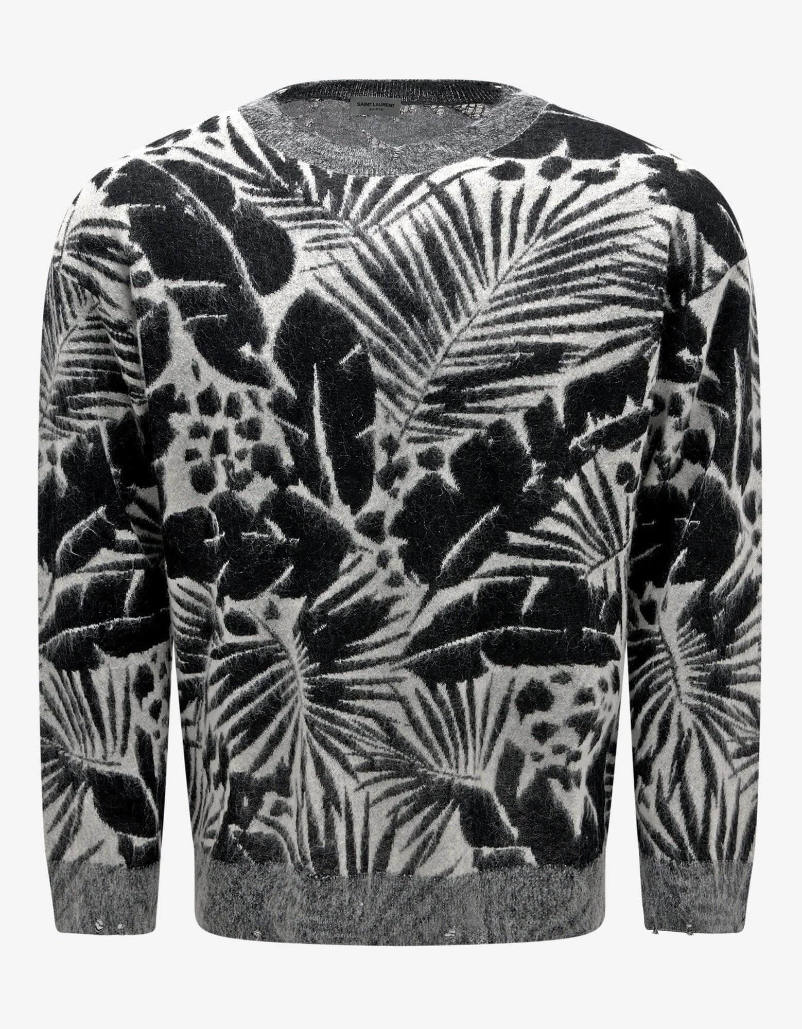 Tropical Leaves Graphic Sweater - 1