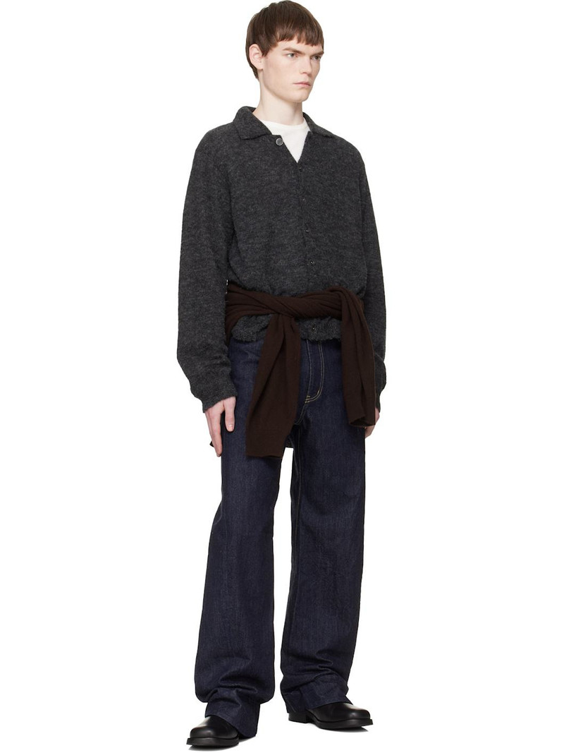 ssstein Navy Twist Cut Jeans outlook