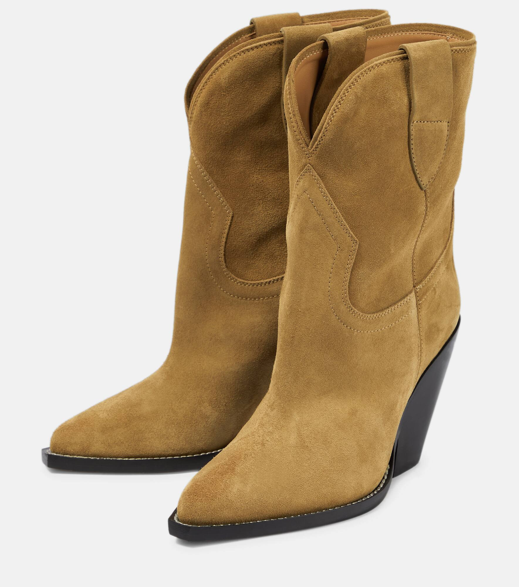 Leyane suede mid-calf cowboy boots - 5