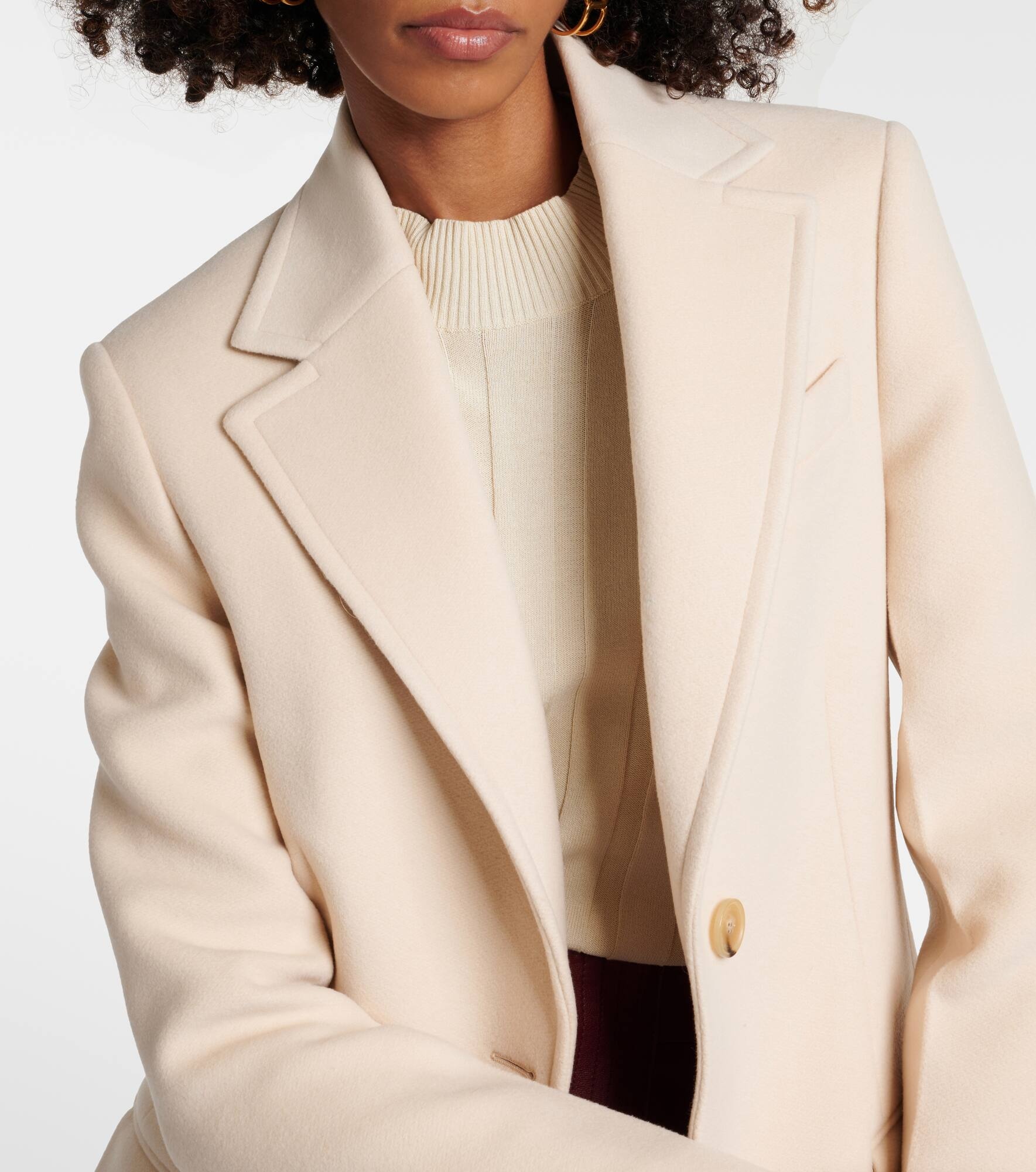 Single-breasted wool blazer - 4