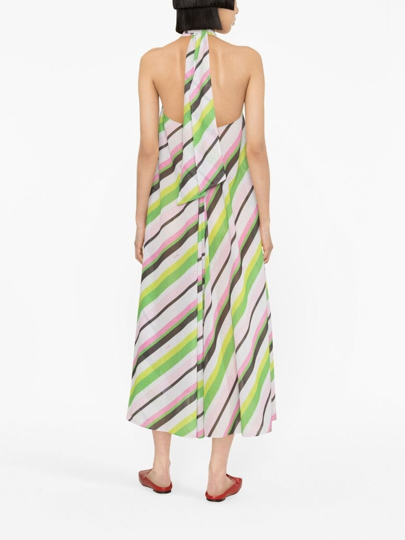 striped halterneck midi dress 4