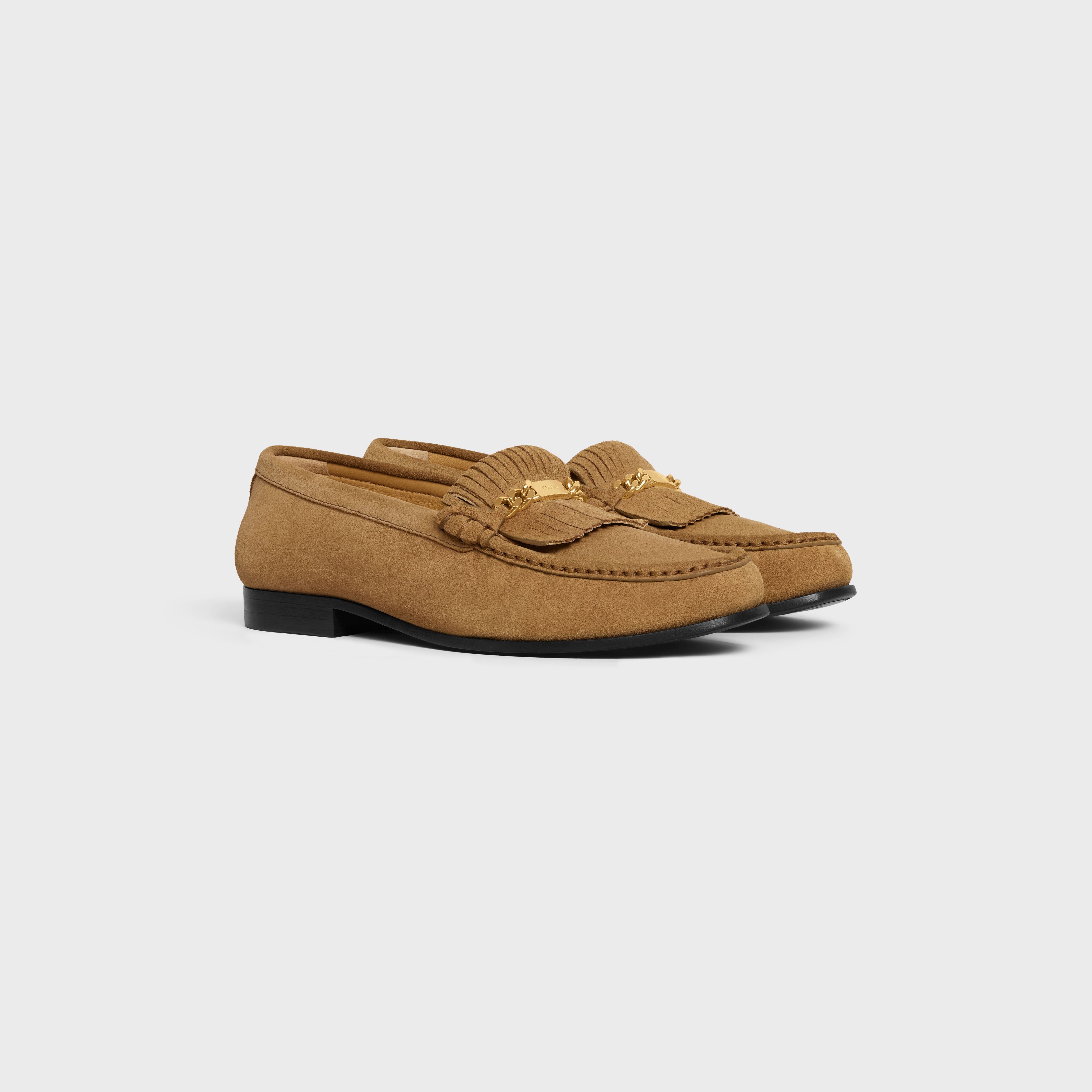 CELINE LUCO LOAFER WITH FRINGES in Suede calfskin - 2