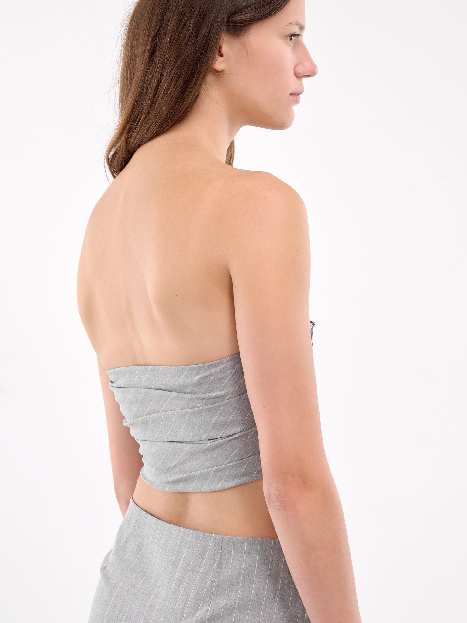 Pinstripe Logo Tube Top - 4