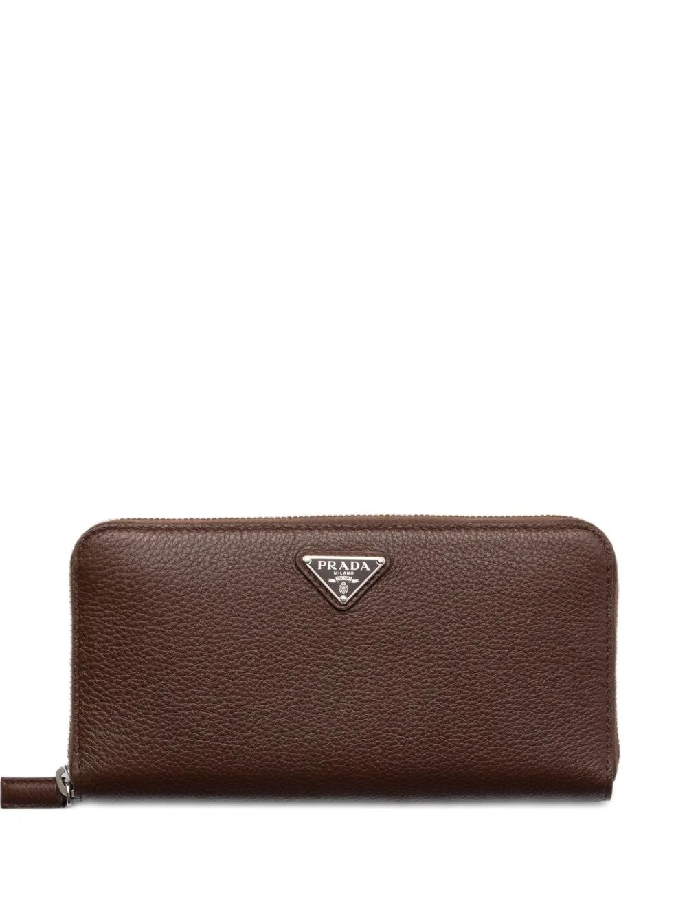 textured-leather zip-around wallet - 1