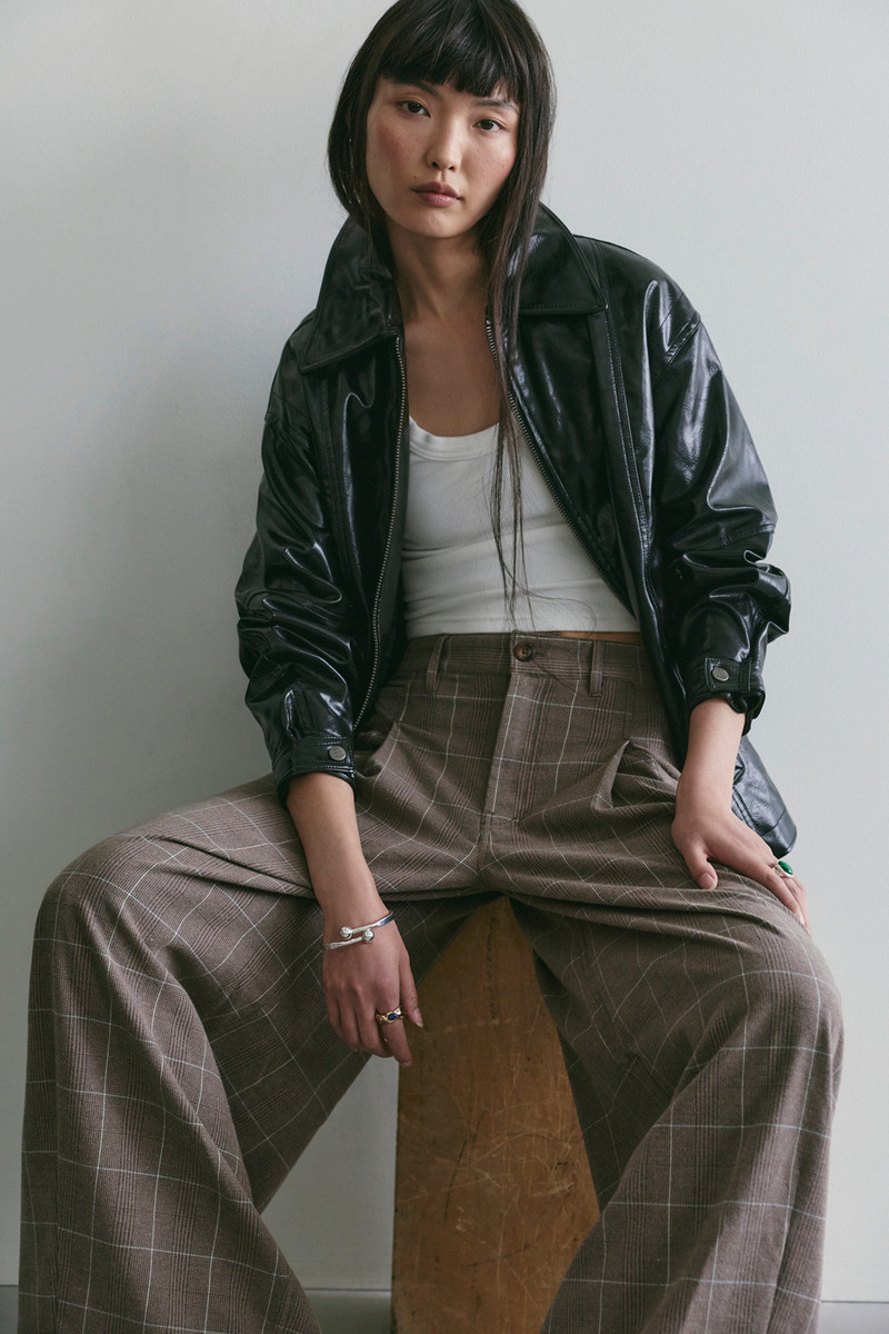 About It Baggy Plaid Suit Trousers 4