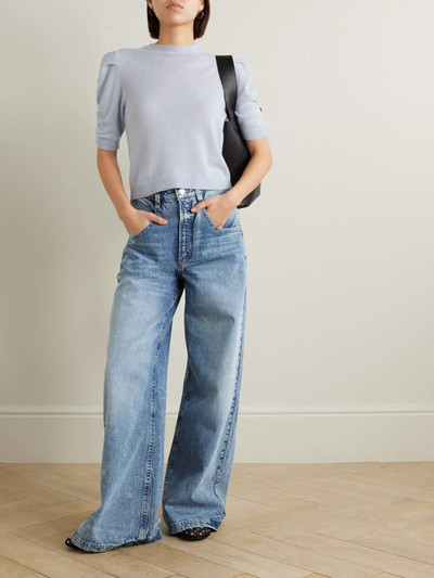FRAME + NET SUSTAIN Skater high-rise wide-leg jeans outlook