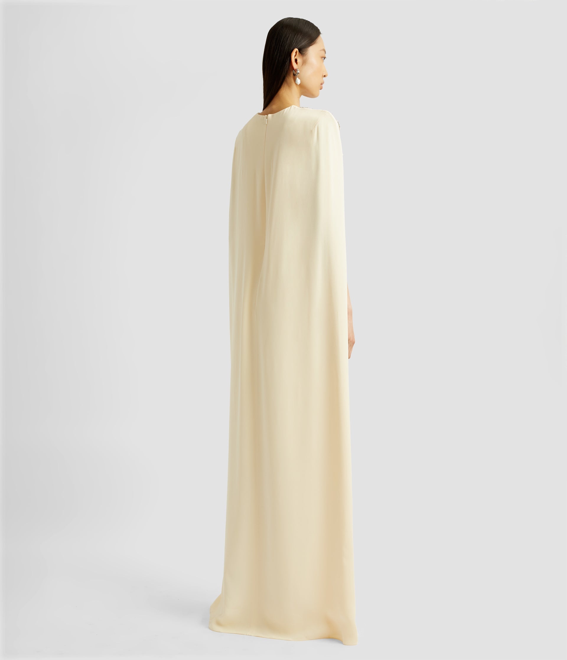 CAPE DETAIL GOWN - 3