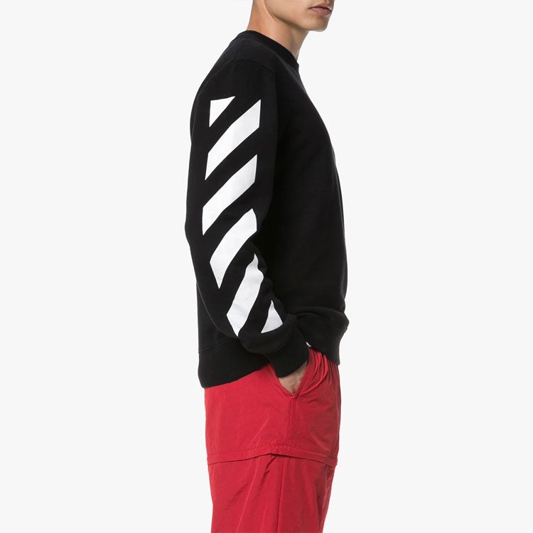 Off-White Mens Thermo Striped Logo Slim-fit Sweatshirt OMBA025E19E300061088 - 3