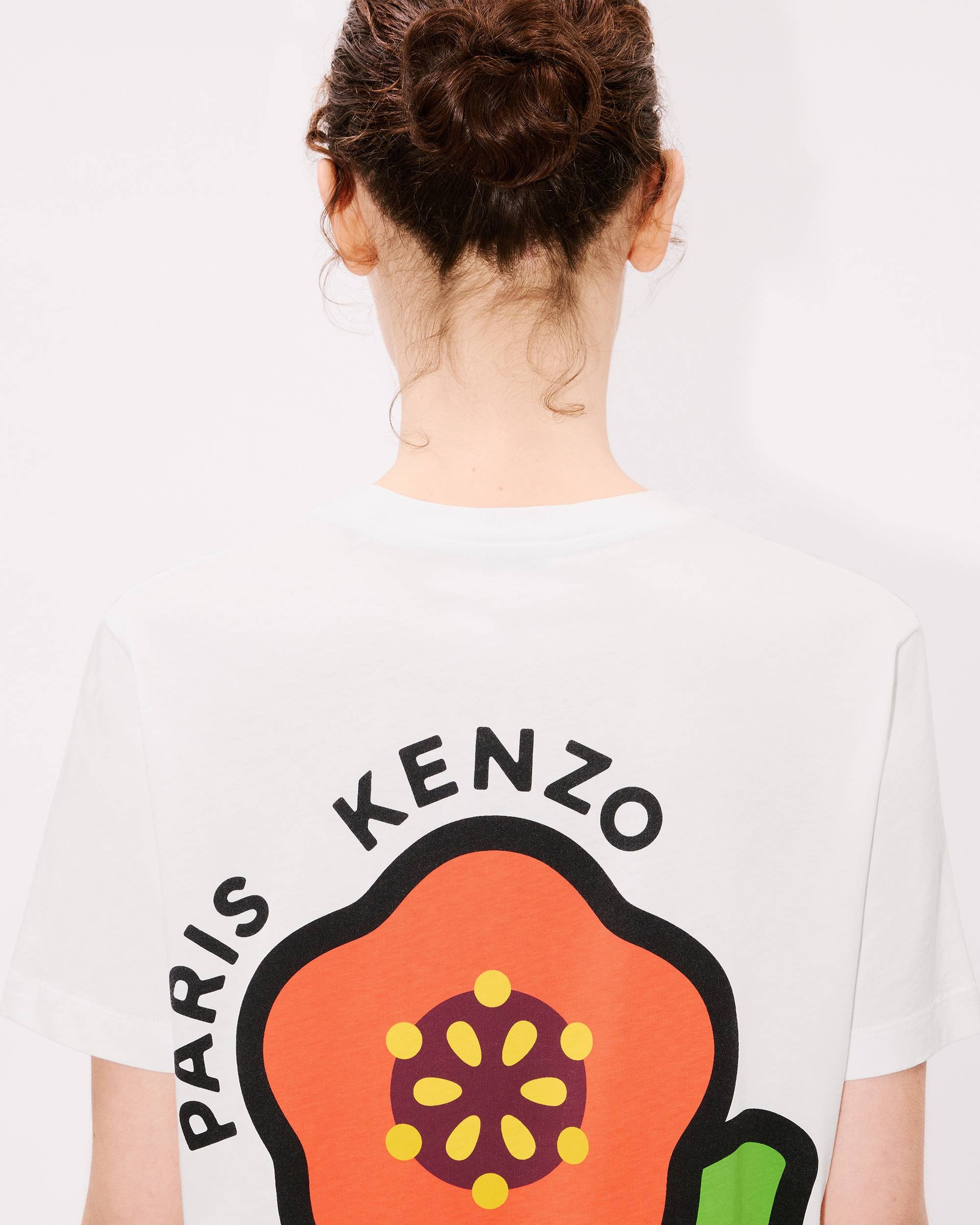 ★KENZO★ Genzo Pop Loose Short Sleeve T-Shirt Black FF52TS1 KENZO Pop' loose T-shirt in cotton | Women's | KENZO