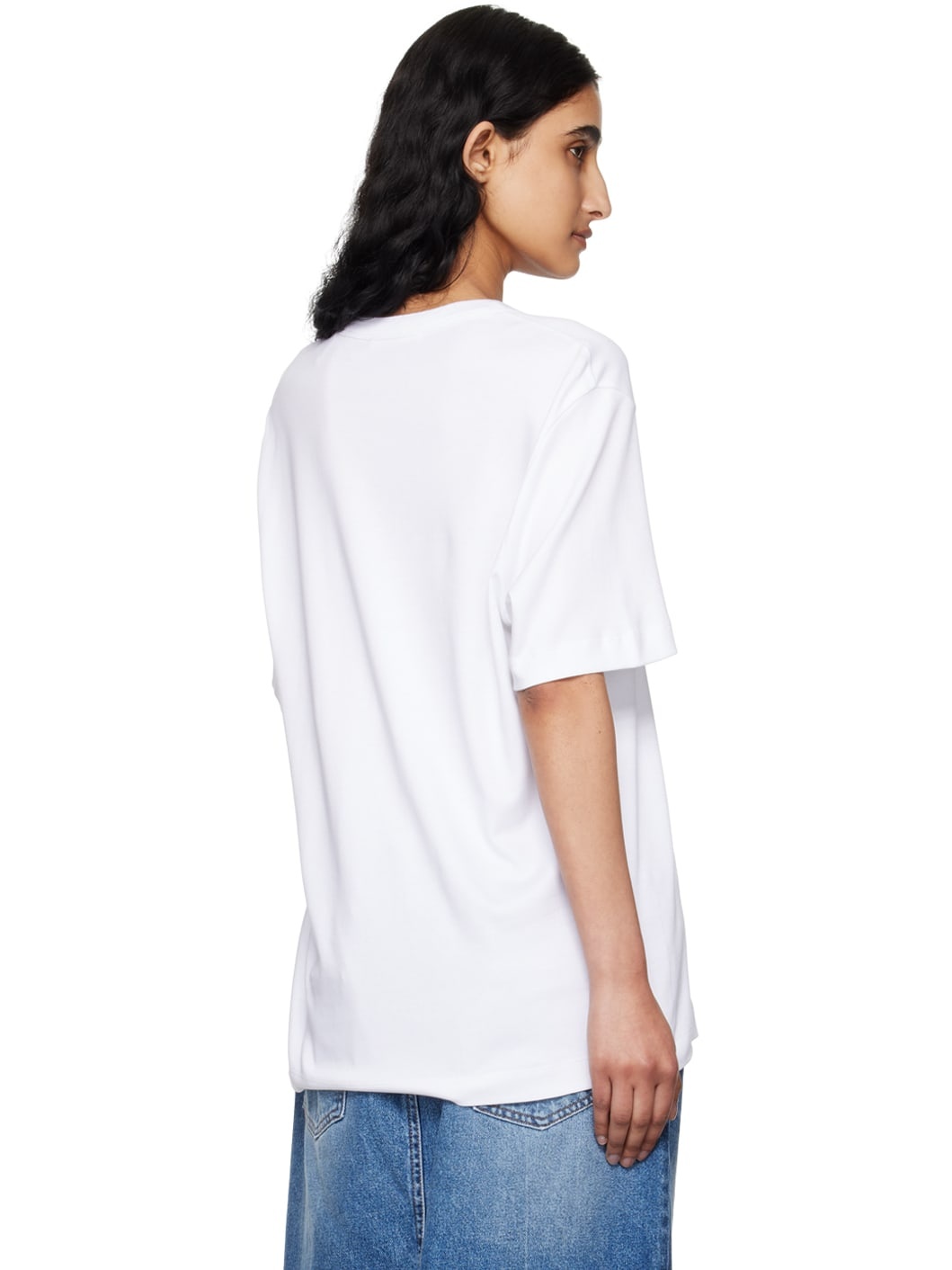 White Embroidered T-Shirt - 3