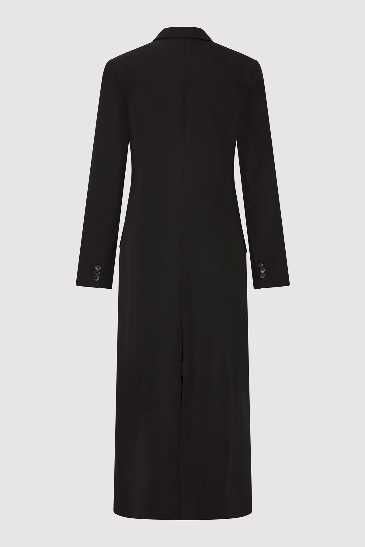 Tailored Maxi Coat - Black - 11