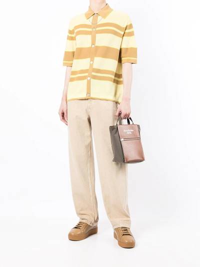 Paul Smith striped button-up polo shirt outlook