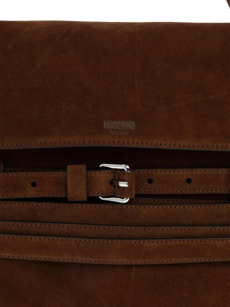 belted top-handle tote bag 7