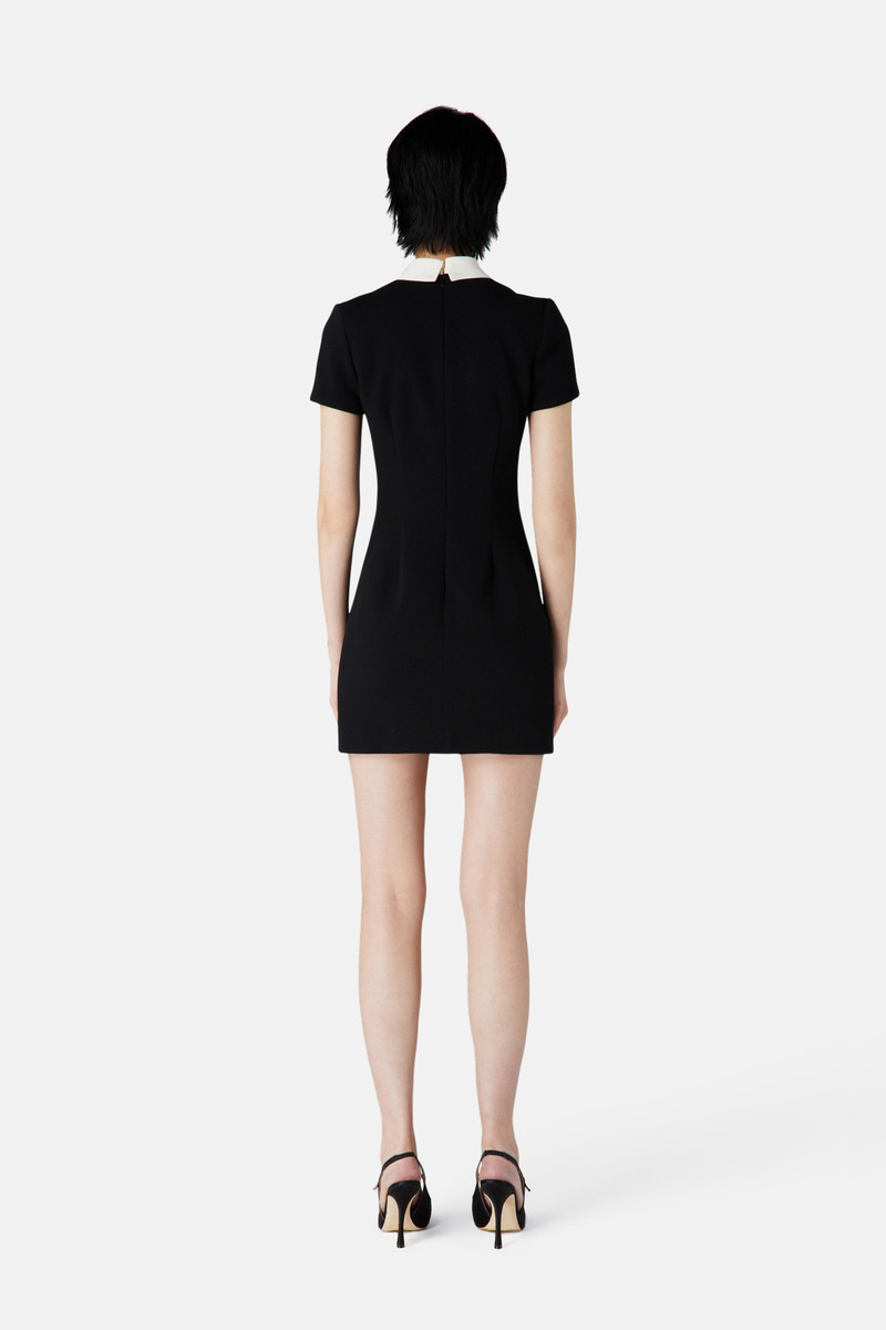 MINI DRESS WITH SILK JABOT 4