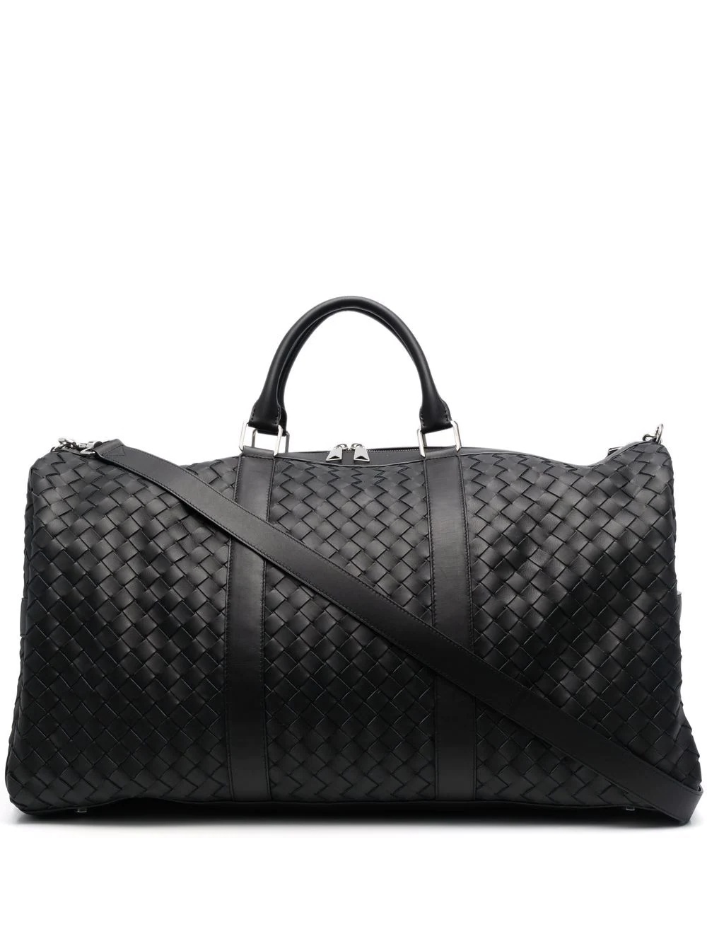 Intrecciato leather holdall - 1