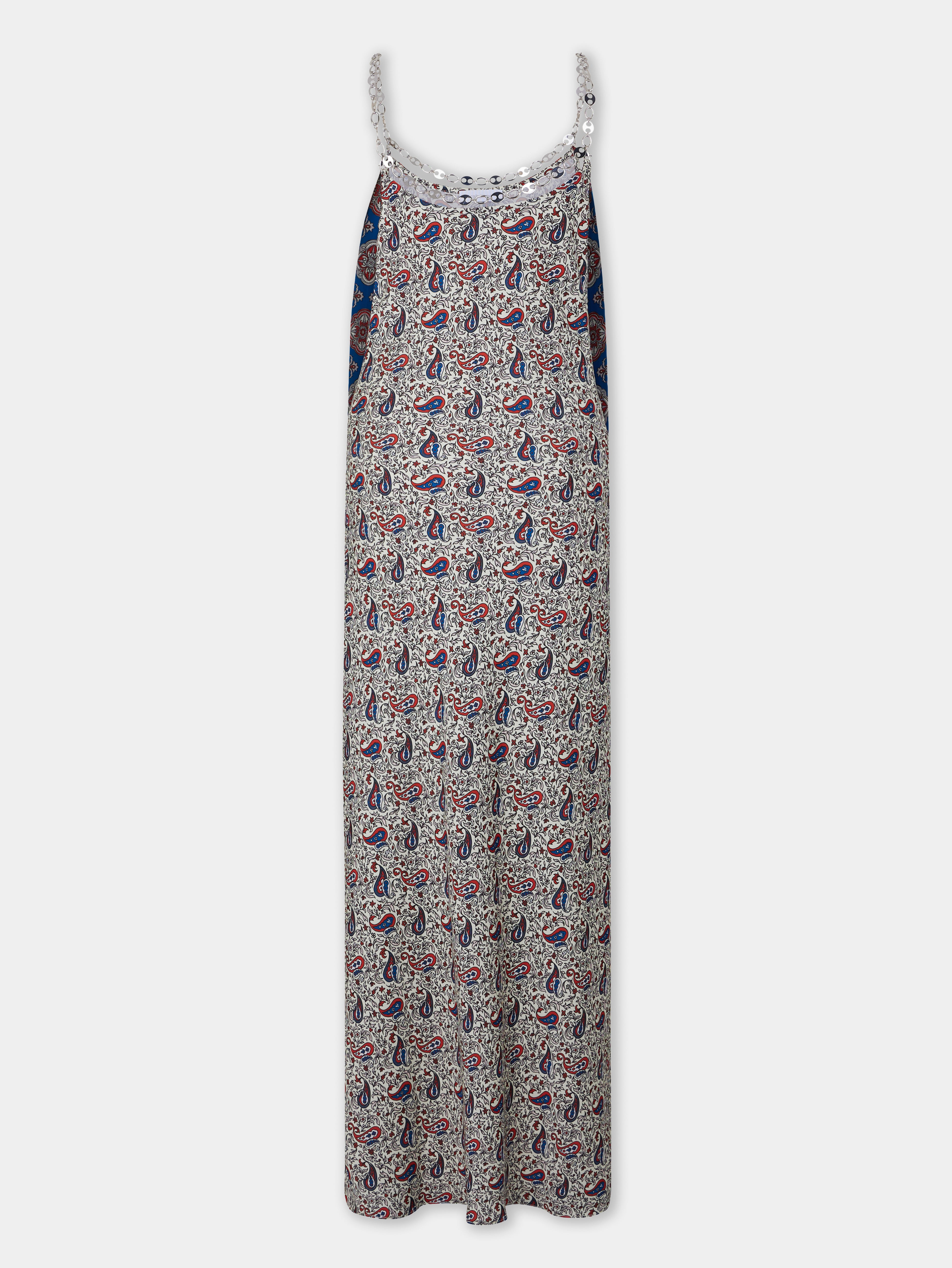 LONG DRESS IN PRINTED SATIN - 7