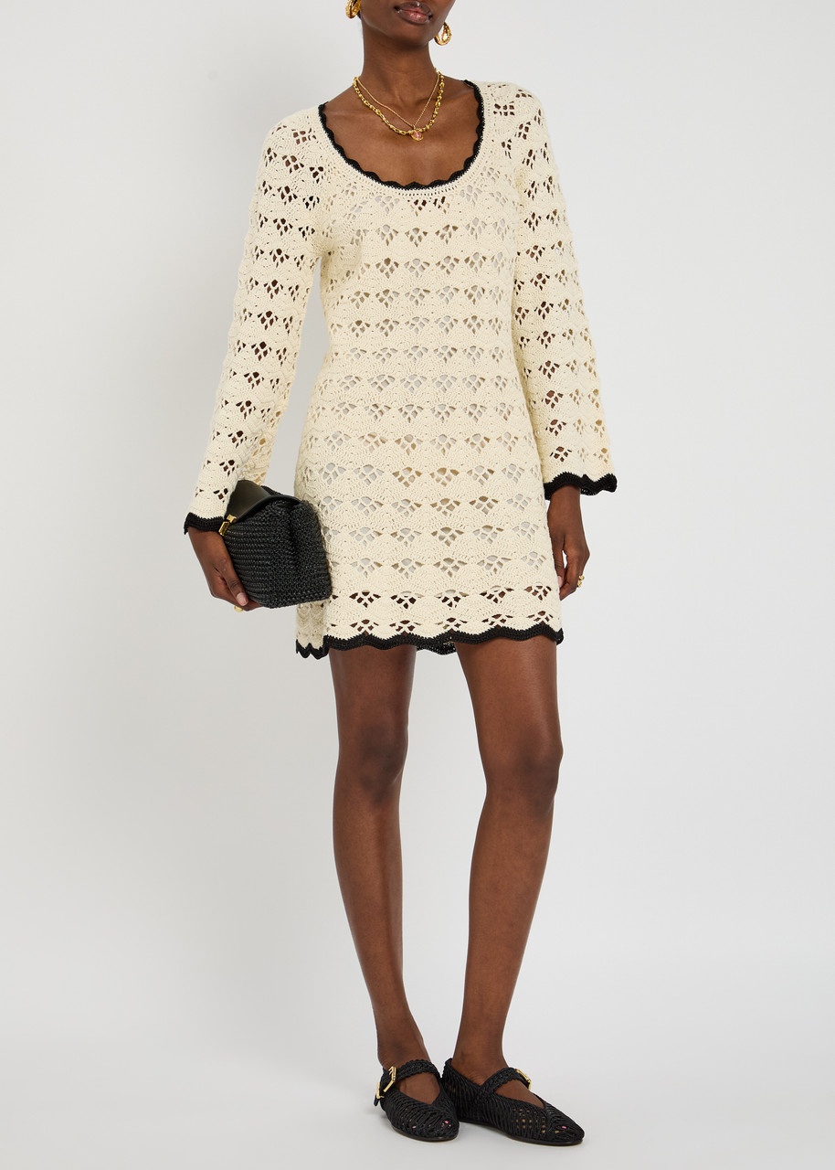 Zimmermann Rhiannon Crochet Open-knit Mini Dress - 4