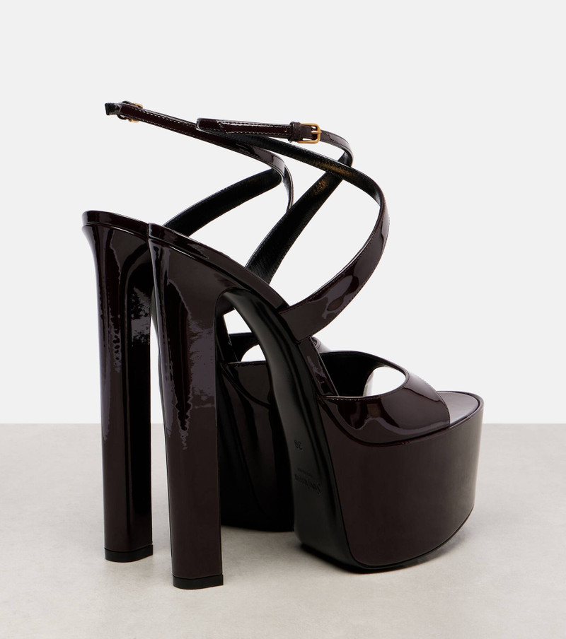 Rossy 160 patent leather platform sandals 2
