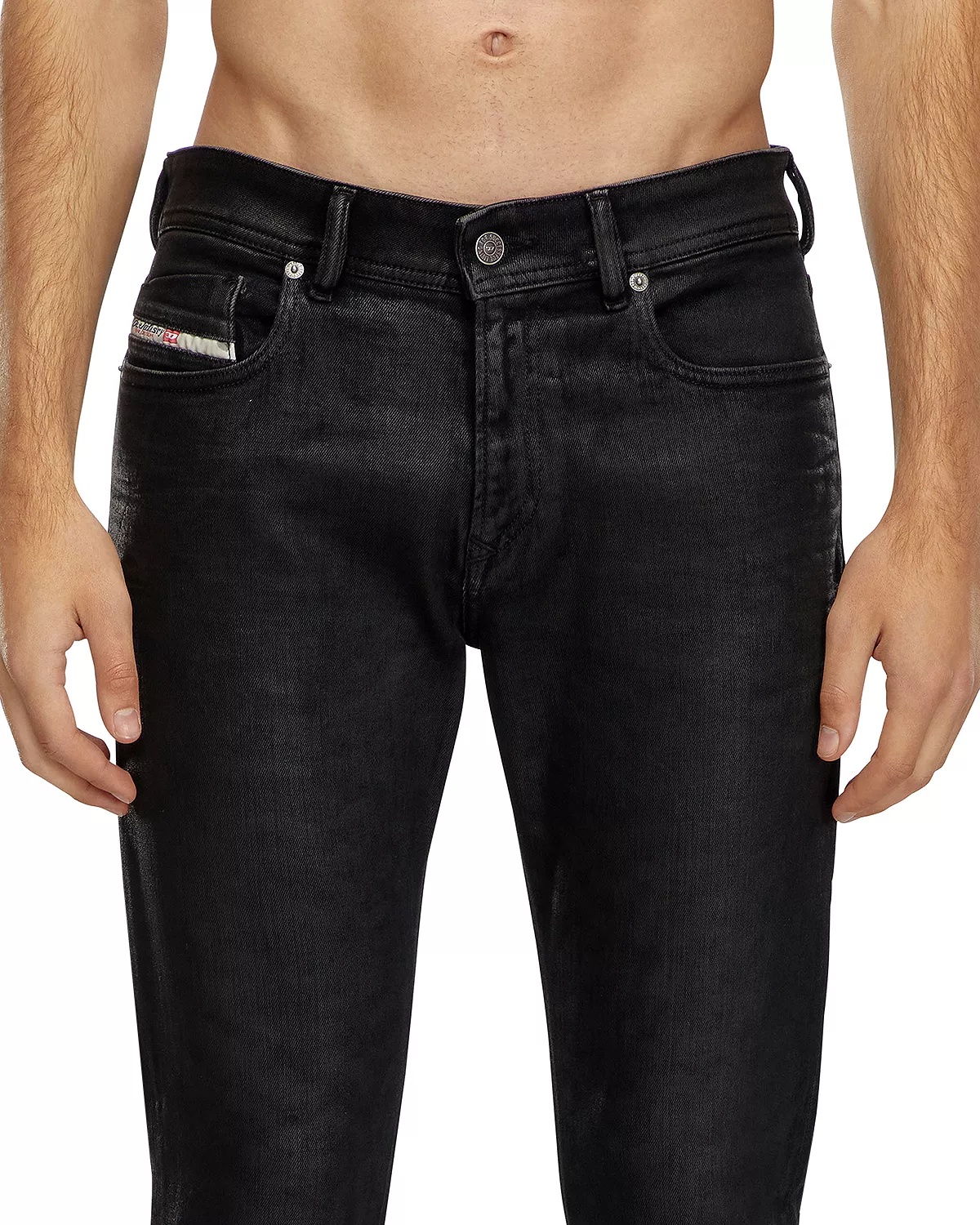 1979 Sleenker Skinny Fit Stretch Jeans in Black Denim - 4