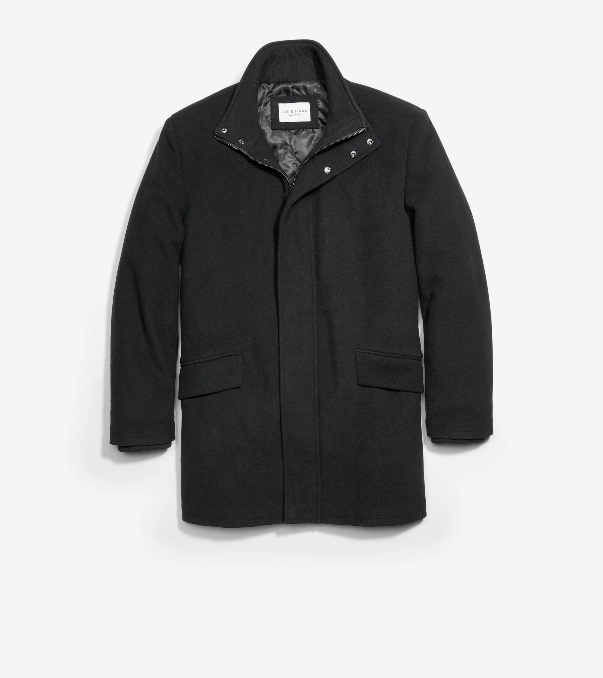 Men's Stand Collar Car Coat - 1