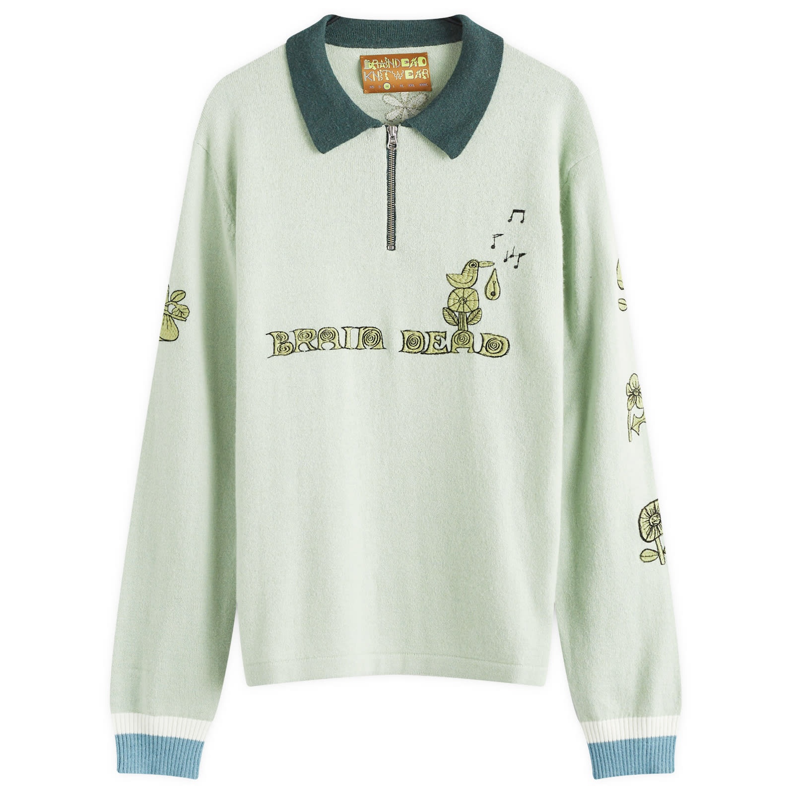 Brain Dead Lex Half Zip Sweatshirt - 1