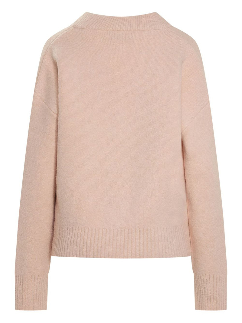 AMI Paris heart-logo button cardigan outlook