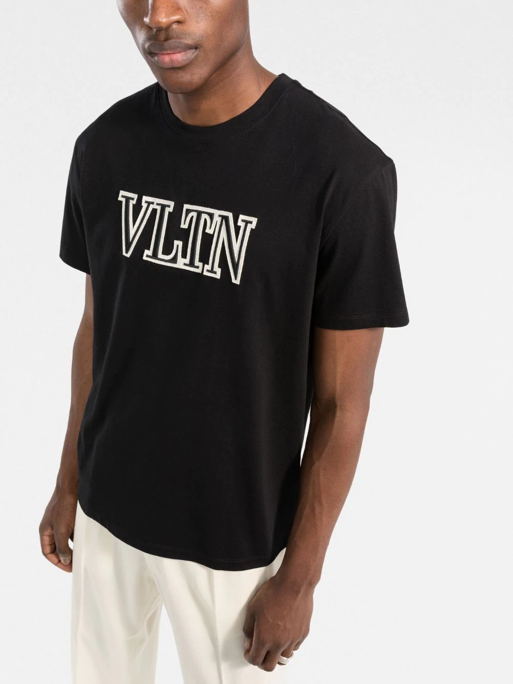 VLTN logo-embroidered T-shirt - 3