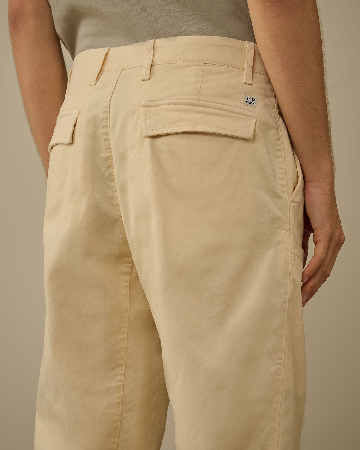 Stretch Sateen Loose Cargo Pants - 6