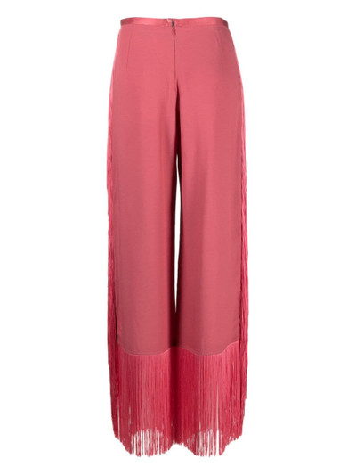 Taller Marmo Nevada fringed straight-leg trousers outlook